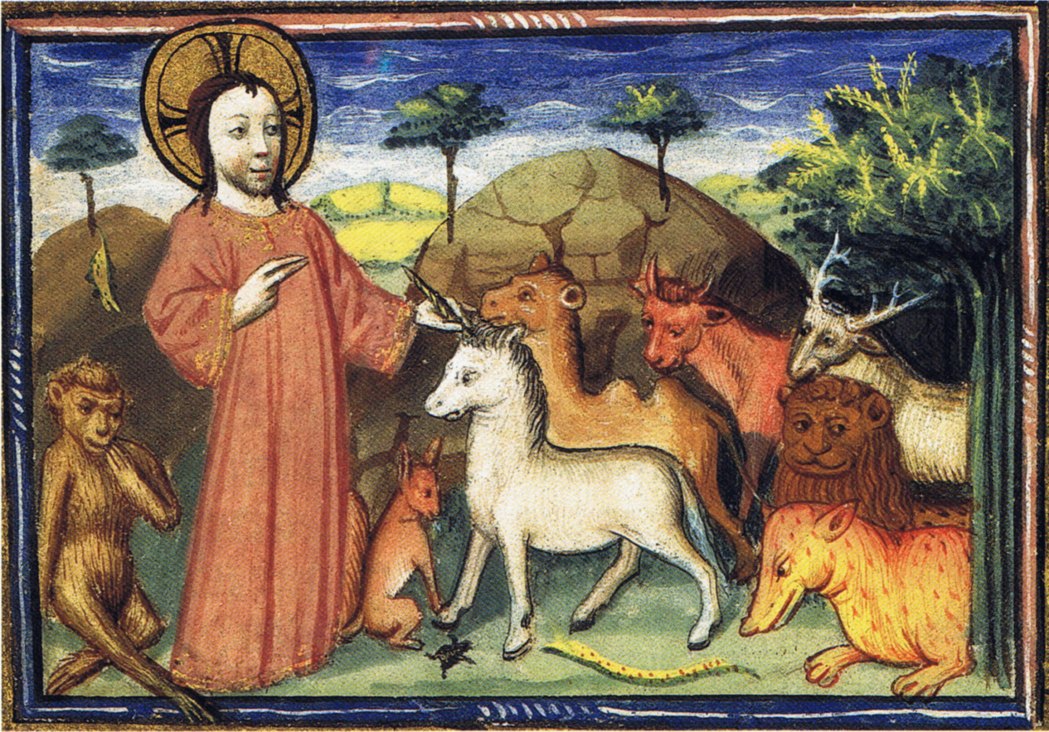 Животное св. Единорог в Библии. Икона с единорогом. Животные из Библии. Библейские сюжеты животные.