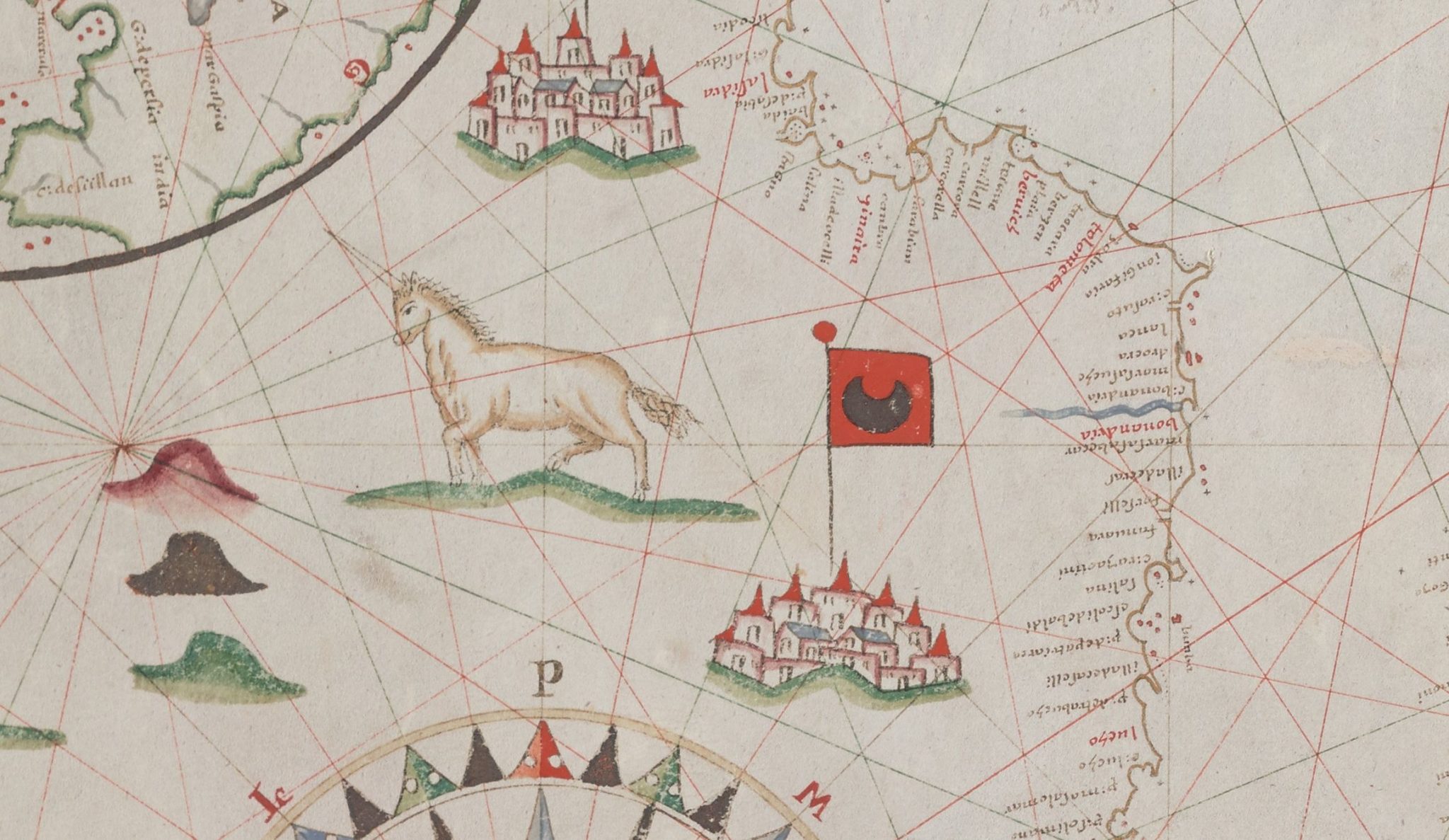 Cartes, portulans et mappemondes Les légendes de la licorne